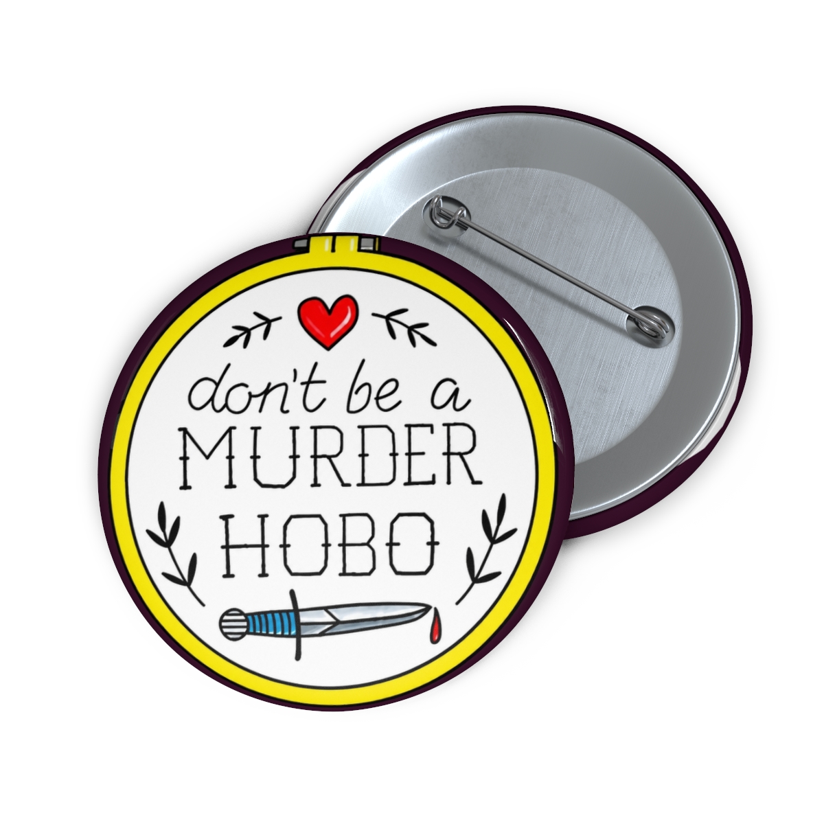 Don’t Be a Murder Hobo Enamel Pin | Emily Wilde - alternate angle 1, merchandise