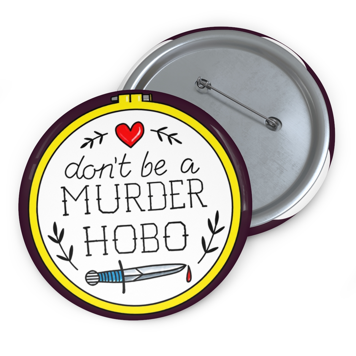 Don’t Be a Murder Hobo Enamel Pin | Emily Wilde - alternate angle 2, merchandise