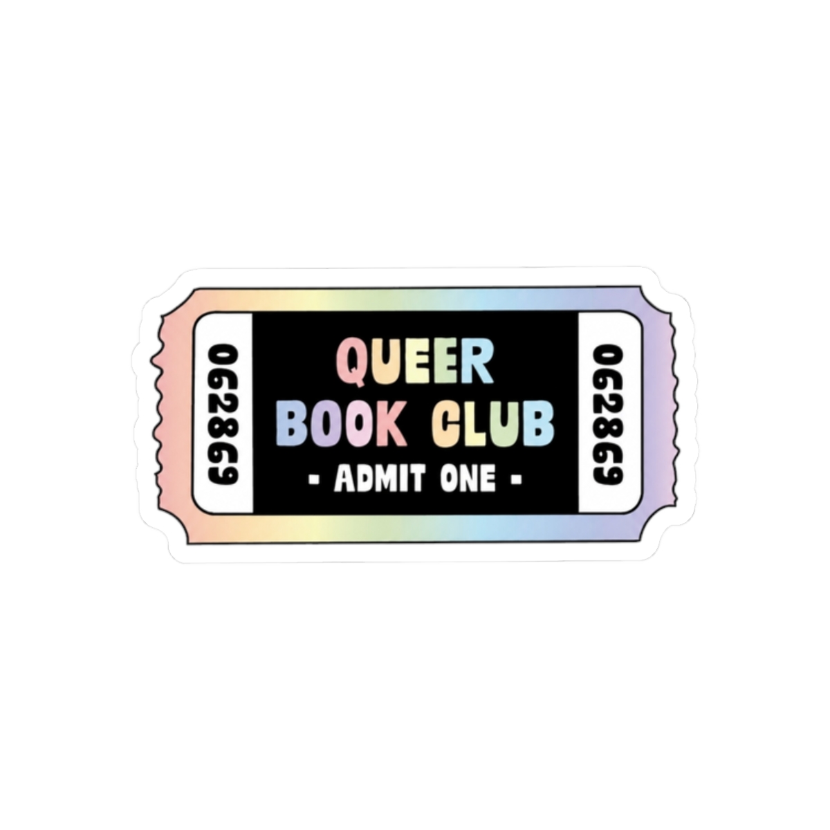 Queer Book Club Ticket Sticker | Emily Wilde - alternate angle 3, merchandise