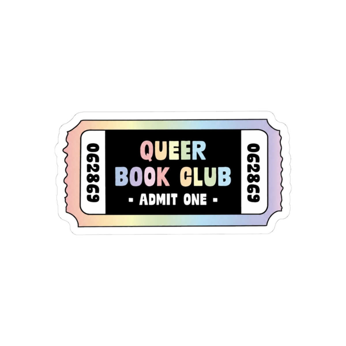 Queer Book Club Ticket Sticker | Emily Wilde