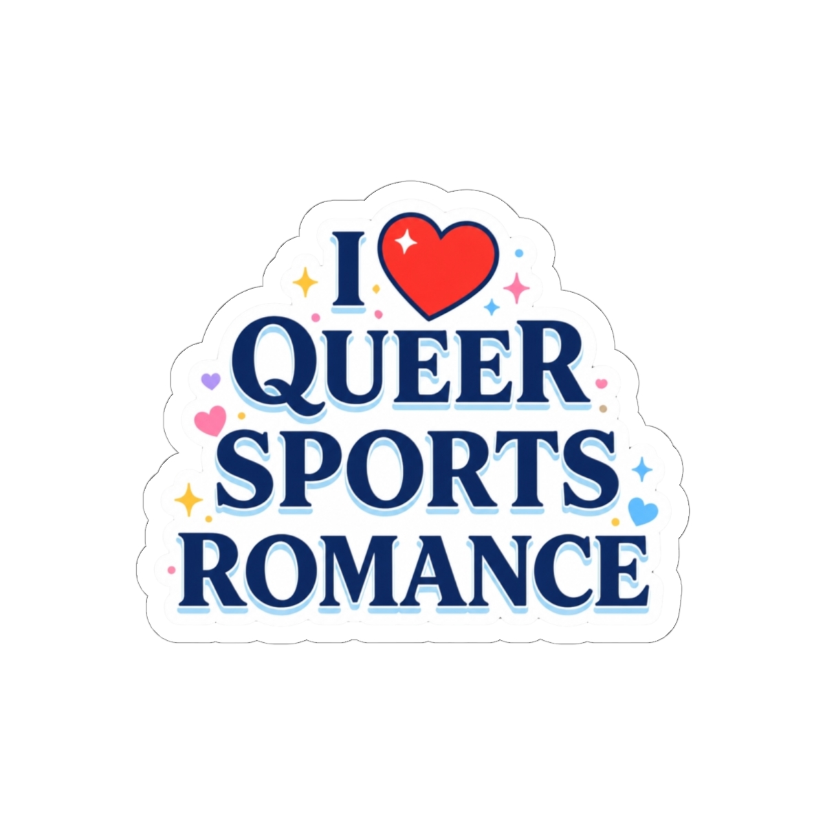 I Love Queer Sports Romance Sticker | Emily Wilde